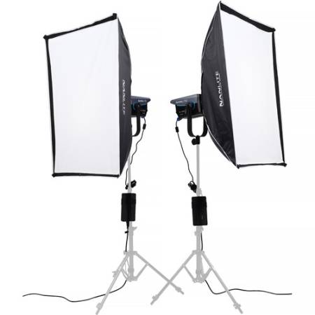 Nanlite FC-300B 2KIT - zestaw, 2x lampa FC-300B Bi-Color, 2700-6500K, CRI 96, 350W, walizka, akcesoria